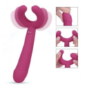 Вибратор для пар Love To Love PLEASE ME - PLUM STAR с тремя моторами, гибкий