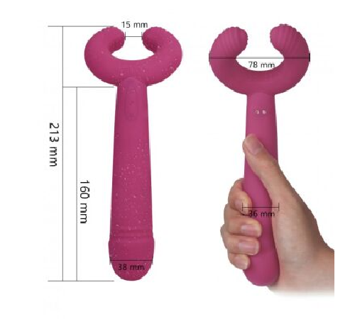 Вибратор для пар Love To Love PLEASE ME - PLUM STAR с тремя моторами, гибкий