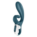 Смарт вибратор кролик Satisfyer Hug Me Bluegrey, 2 мотора, диаметр 4,2см, широкая клиторальная часть