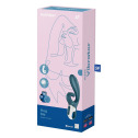Смарт вибратор кролик Satisfyer Hug Me Bluegrey, 2 мотора, диаметр 4,2см, широкая клиторальная часть