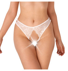 Кружевные трусики с открытым доступом Art of Sex - Mia, размер L-2XL, Белый