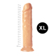 Гелевый реалистичный фаллоимитато Denis размер XL, Длина 21,5, Диаметр 4.4 см, Телесный