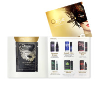 ПРОБНИК з міні-каталогом Масажне масло APHRODISIAC ефект шовковистою шкіри Orgie (Бразилія-притягує