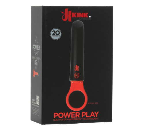 Вибратор Doc Johnson Kink - Power Play with Silicone Grip Ring