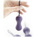 Набор вагинальных шариков Je Joue - Ami Purple, диаметр 3,8-3,3-2,7см, вес 54-71-100г