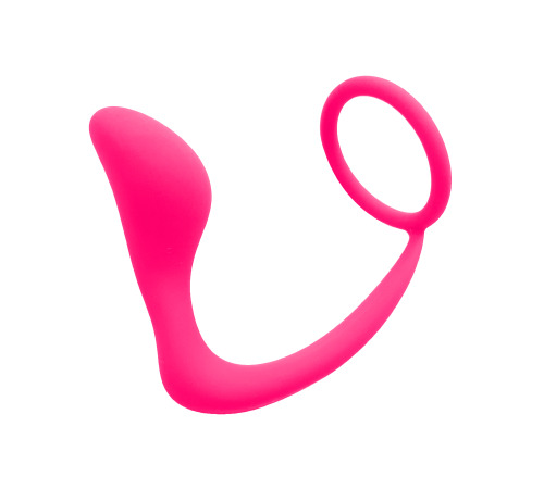 Анальный стимулятор массажер простаты с эрекционным кольцом