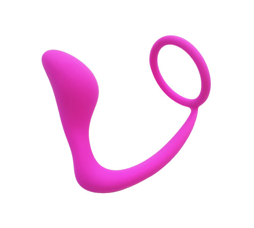 Анальный стимулятор массажер простаты с эрекционным кольцом