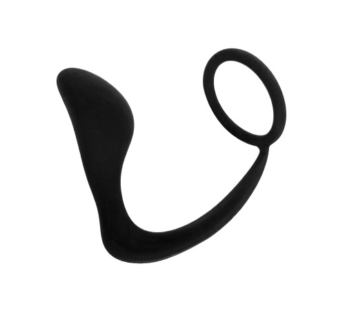 Анальный стимулятор массажер простаты с эрекционным кольцом