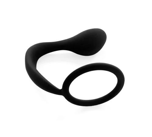 Анальный стимулятор массажер простаты с эрекционным кольцом