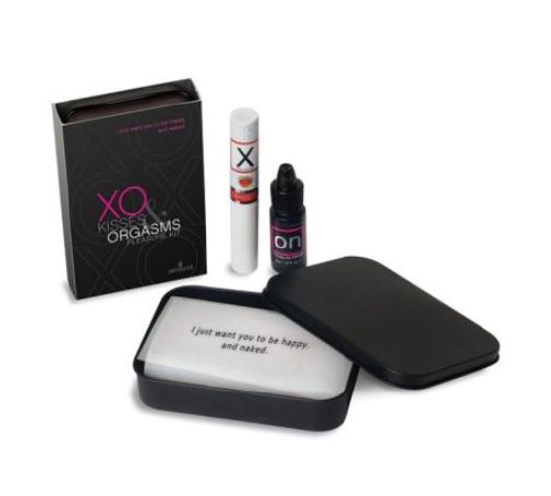 Подарочный набор Sensuva XO Kisses & Orgasms (бальзам для губ с феромонами и жидкий вибратор)