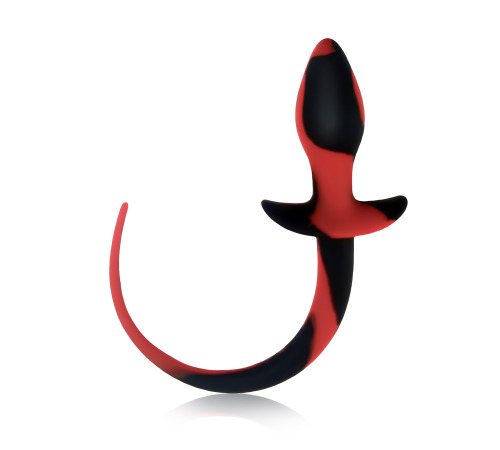 Силіконова пробка ящірка, Чорно/Червоний