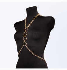 Портупея из цепи Дебора, цвет Золото