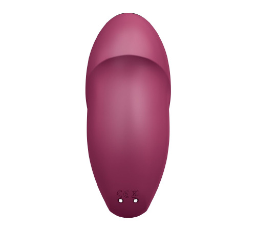 Вибростимулятор-пульсатор Satisfyer Tap & Climax 1 Red, эффект постукивания пальцем, 2 мотора