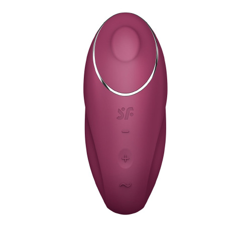 Вибростимулятор-пульсатор Satisfyer Tap & Climax 1 Red, эффект постукивания пальцем, 2 мотора