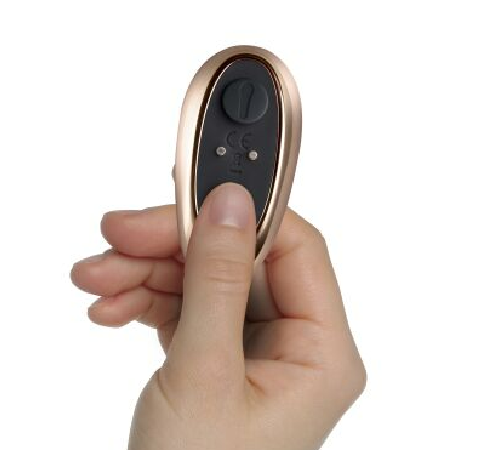 Анально-вагинальный вибратор для пар Rocks Off Cocktail Black, пульт ДУ