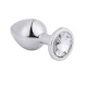 Анальна пробка Silver Metal Diamond, S