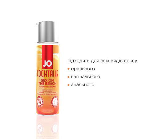 Лубрикант на водной основе System JO Cocktails - Sex on the Beach (60 мл)