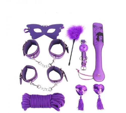Набор для БДСМ игр Bondage Restraints Set, Purple