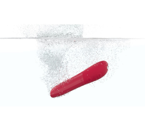 Мощная вибропуля Tango X Cherry Red by We-Vibe, 7 режимов вибрации, 8 уровней интенсивности