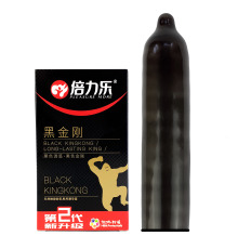 Презервативы черного цвета Black King Kong с эффектом пролонгации 10 шт