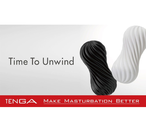 Мастурбатор Tenga Flex Silky White зі змінною інтенсивністю, можна скручувати