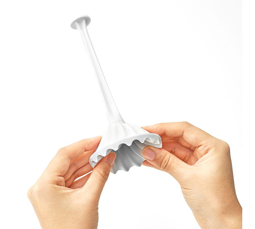 Мастурбатор Tenga Flex Silky White зі змінною інтенсивністю, можна скручувати