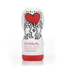 Мастурбатор Tenga Keith Haring Deep Throat Cup (глубокая глотка) с вакуумной стимуляцией