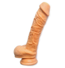 Фаллоимитатор Alive Adam Flesh L, двухслойный, силикон+ Silexpan, диаметр 4см