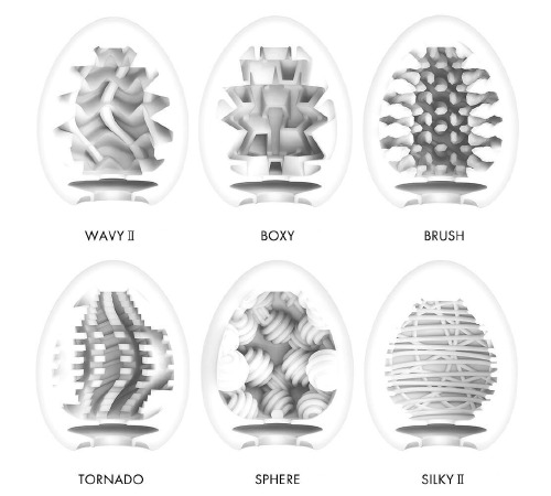 Набор мастурбаторов-яиц Tenga Egg New Standard Pack (6 яиц)