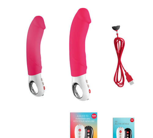 Вібратор для точки G Fun Factory BIG BOSS pink, дуже потужний, 23,5 см