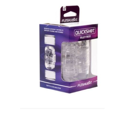 Мастурбатор Fleshlight Quickshot Riley Reid, компактний, чудово для пар і мінету