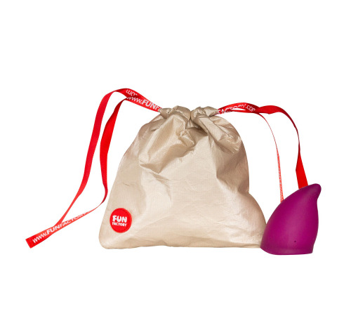 Менструальная чаша Fun Factory FUN CUP SIZE B, бордовая, многоразовая, диаметр 4,3 см, объем 30 мл