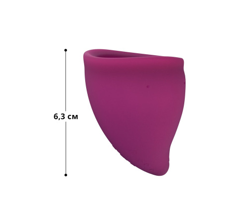 Менструальная чаша Fun Factory FUN CUP SIZE B, бордовая, многоразовая, диаметр 4,3 см, объем 30 мл