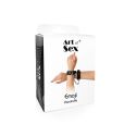 Наручники из эко-кожи Art of Sex - Handcuffs Emoji, Черный