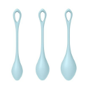 Набор йони бусин Satisfyer Yoni Power 2 Light Blue, диаметр 2-2,5-3см, вес 22-44-73г