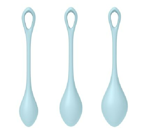 Набір йоні намистин Satisfyer Yoni Power 2 Light Blue, диаметр 2-2,5-3см, вес 22-44-73г