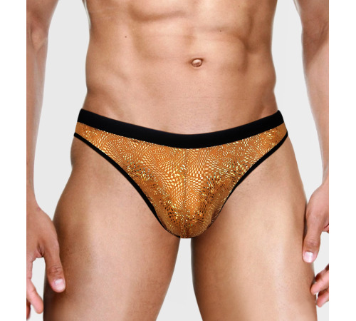 Виниловые мужские трусики с отверстием Джон