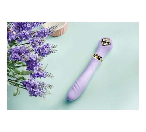 Вибромассажер-пульсатор с подогревом ZALO DESIRE, Fantasy Violet