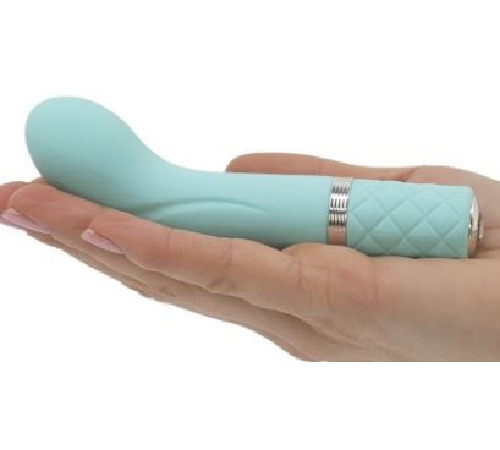 Роскошный вибратор Pillow Talk - Racy Teal с кристаллом Сваровски для точки G, подарочная упаковка