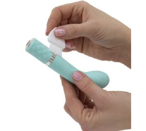 Роскошный вибратор Pillow Talk - Racy Teal с кристаллом Сваровски для точки G, подарочная упаковка