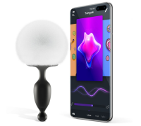 Анальная смарт-пробка Magic Motion Bunny со съемным пушистым хвостиком, управление со смартфона