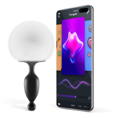 Анальная смарт-пробка Magic Motion Bunny со съемным пушистым хвостиком, управление со смартфона