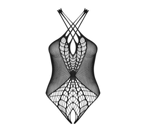 Бодистокинг с крупной и мелкой сеткой Obsessive B118 teddy S/M/L, черный, с доступом