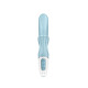 Вибратор-кролик Satisfyer Love Me Blue, гибкий, отросток с тройным кончиком