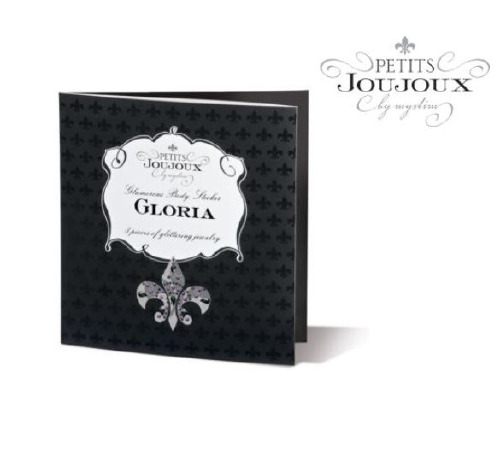 Пэстис из кристаллов Petits Joujoux Gloria set of 3 - Silver, украшение на грудь и вульву