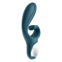 Смарт вибратор кролик Satisfyer Hug Me Bluegrey, 2 мотора, диаметр 4,2см, широкая клиторальная часть