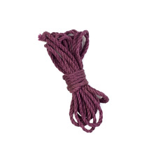 Джутовая веревка BDSM 8 метров, 6 мм цвет бургунд
