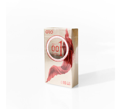 Ультратонкі презервативи OLO із термоефектом 001 Gold, 10 шт.