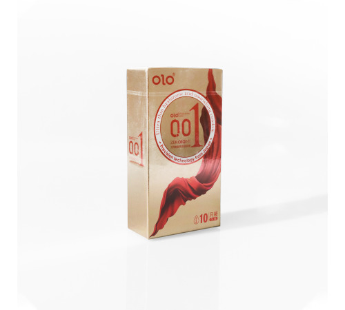 Ультратонкі презервативи OLO із термоефектом 001 Gold, 10 шт.