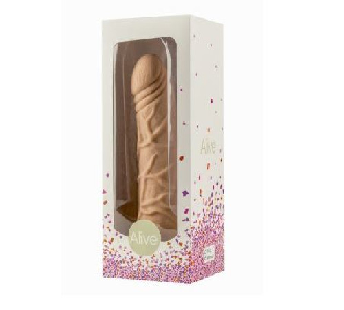 Фаллоимитатор с присоской Alive Fred, конусовидный, диаметр от 4,2см до 4,7см, ПВХ, рельефный